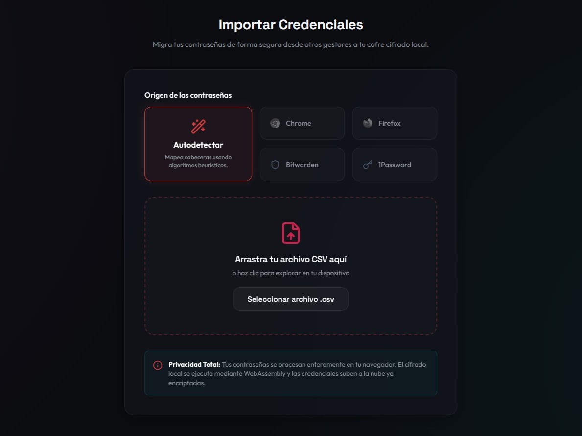 Importación de datos